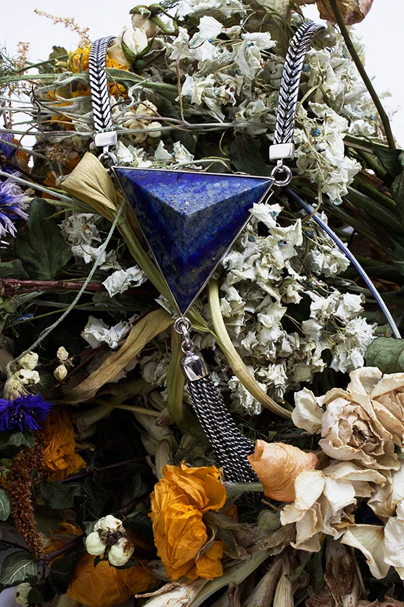  ManiaMania "Magick" Necklace in Silver and Lapis - $320