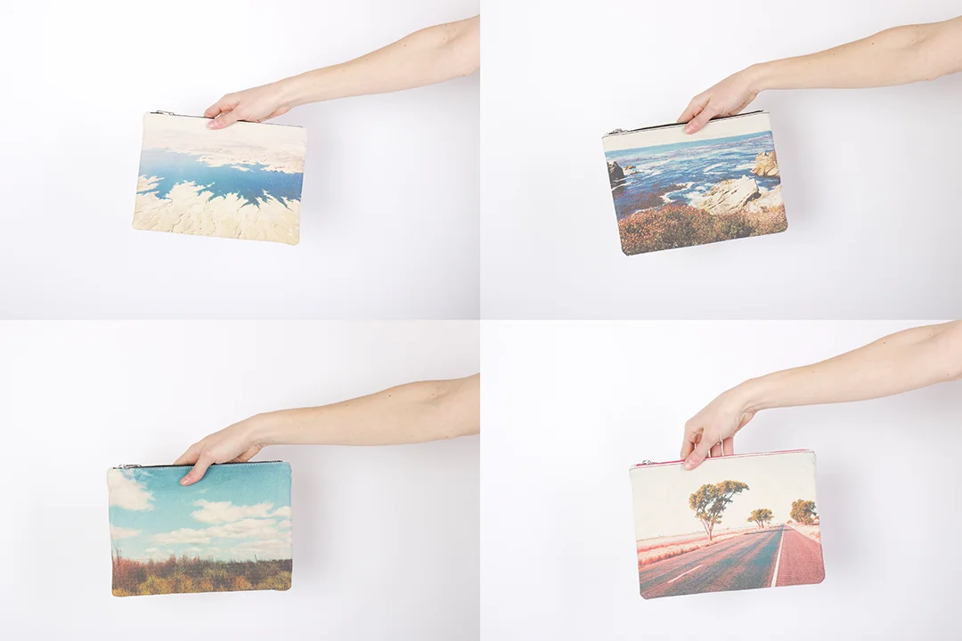 ZUBI Midi Canvas and Leather Clutches - $185 Each