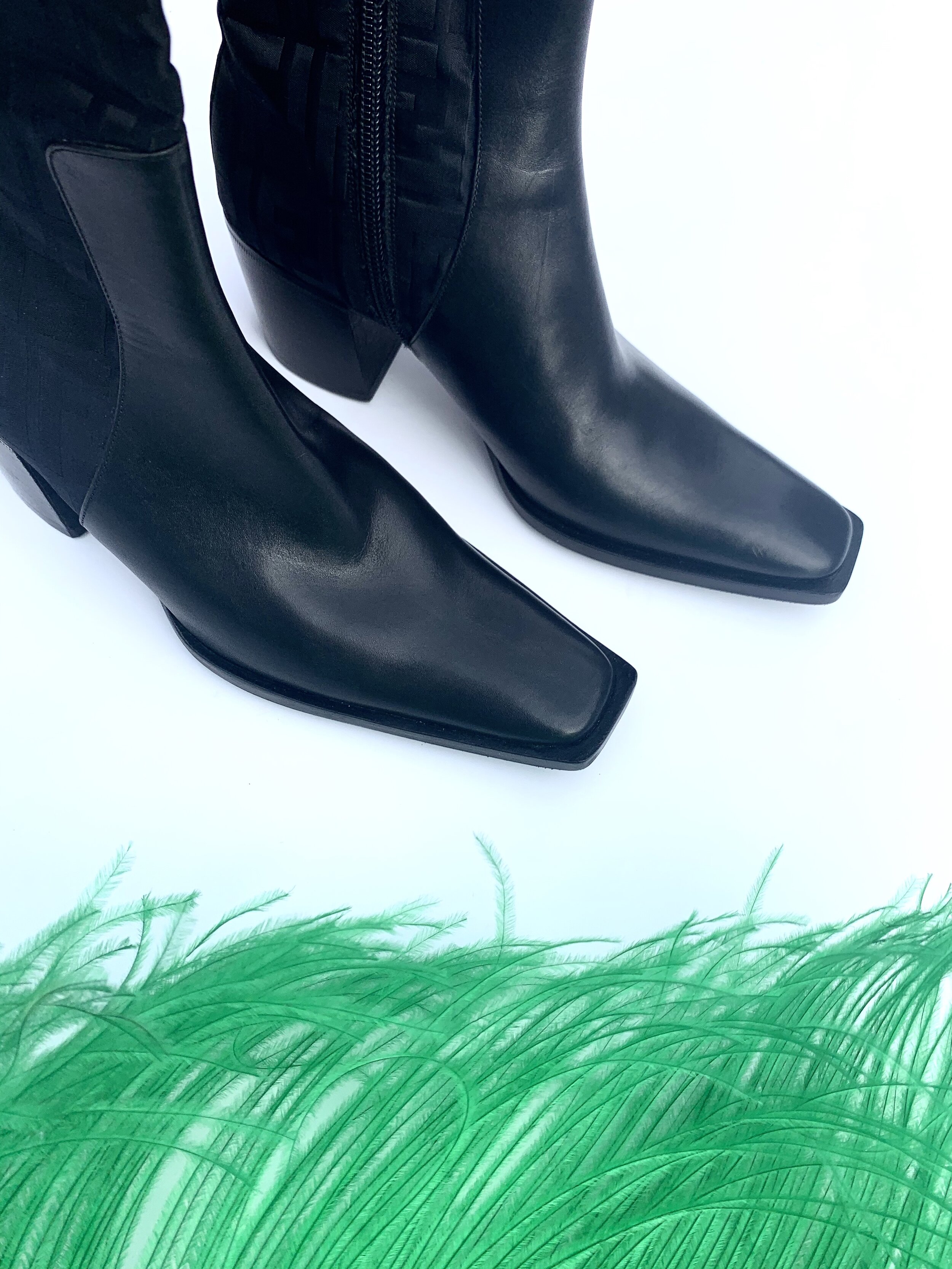 square toe boots 90s