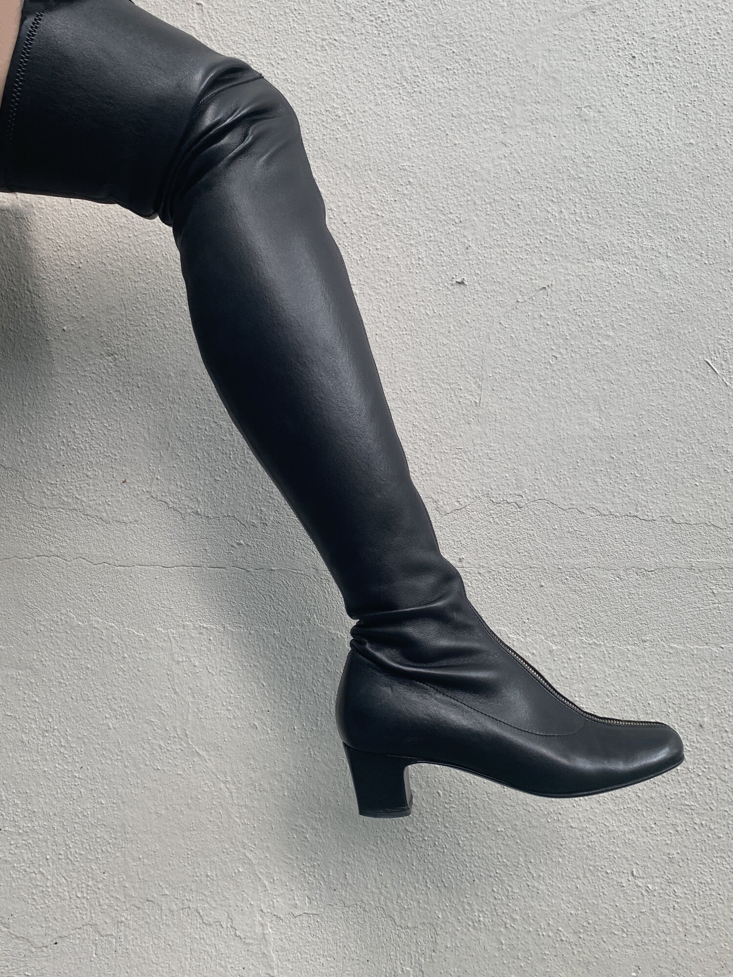 CHANEL 2010 Thigh-high Lambskin Boots — Garment