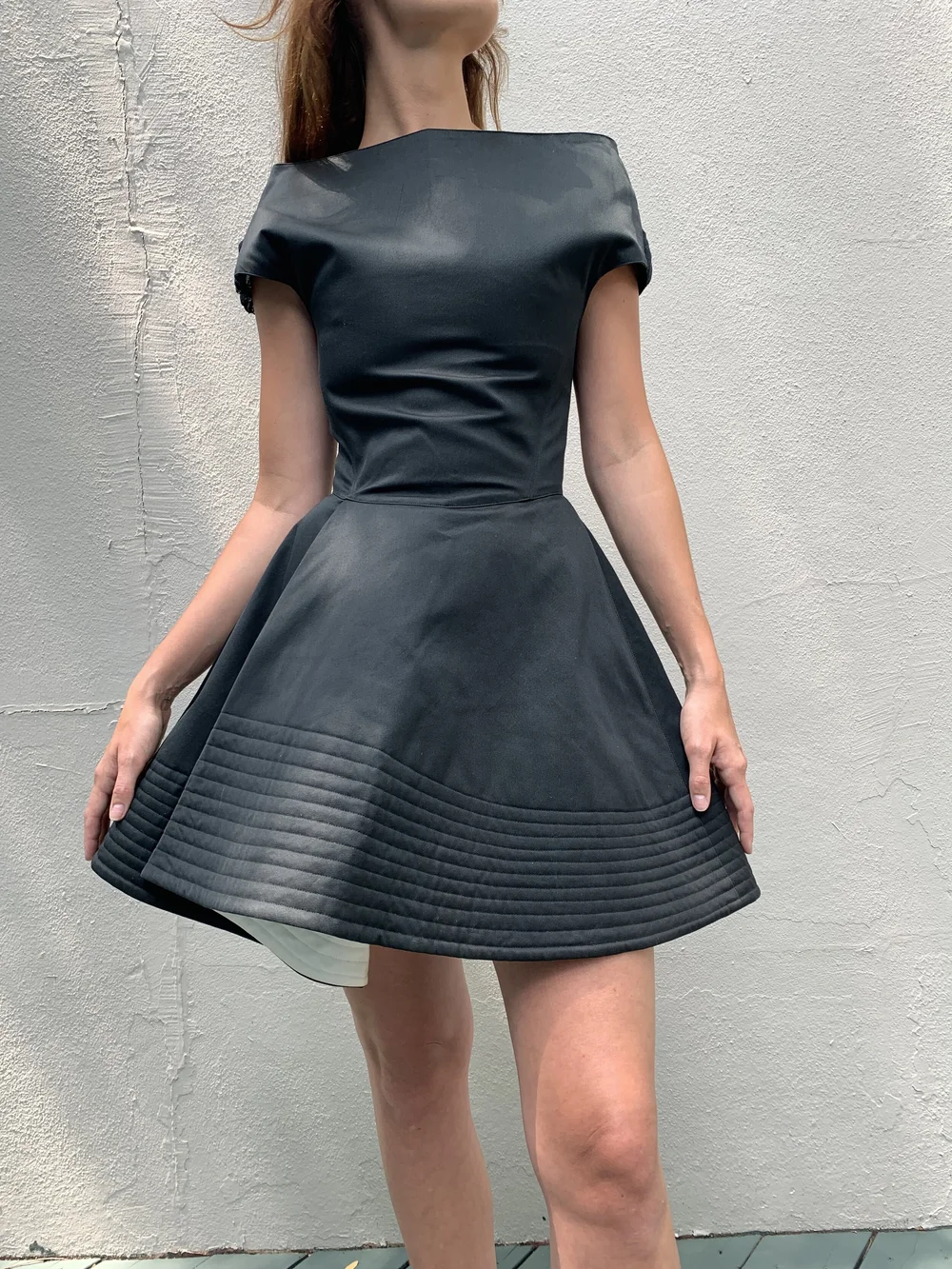 CLAUDE MONTANA 80s Black + White Party Dress — Garment Modern +