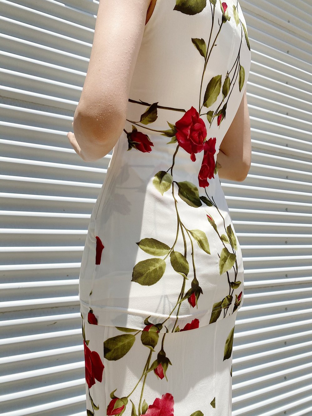 DOLCE & GABBANA 90s Rose Print Two Piece Set  Garment Modern + Vintage