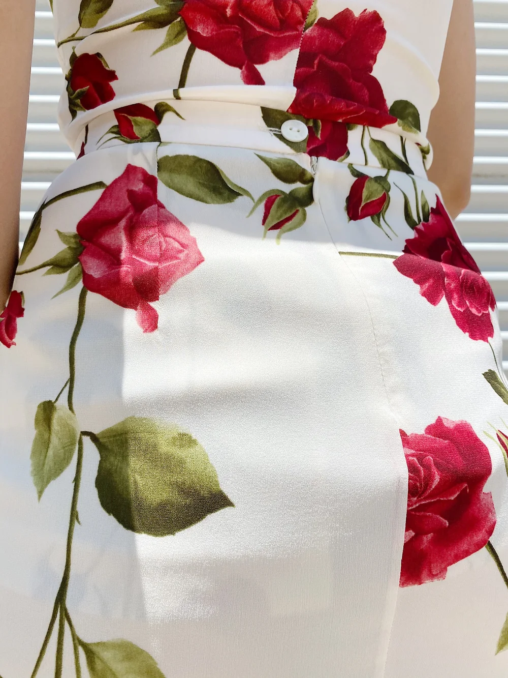 DOLCE & GABBANA 90s Rose Print Two Piece Set — Garment