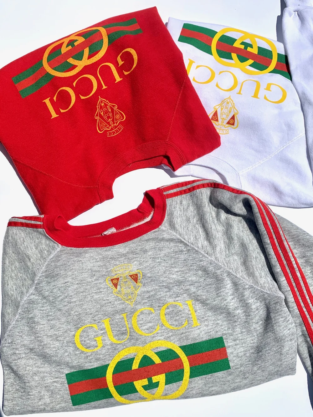 Old Bootleg GUCCI Print Sweat グッチ スウェット Vintage Bootleg Gucci Sweatshirt – thetrophyroom