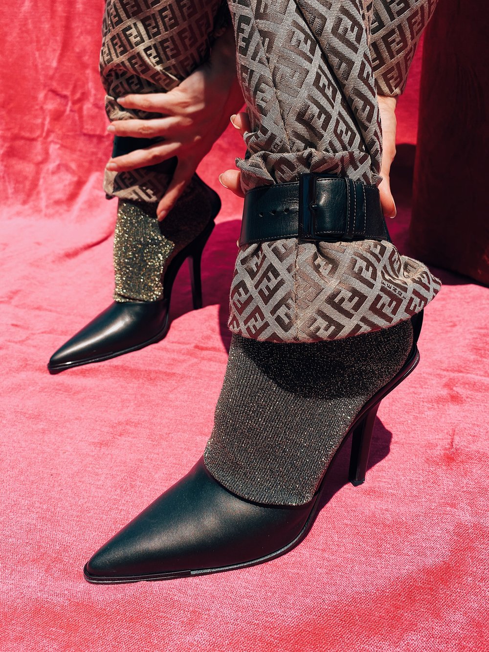 GUCCI 1997 Chocolate Ankle Strap Stiletto — Garment Modern + Vintage