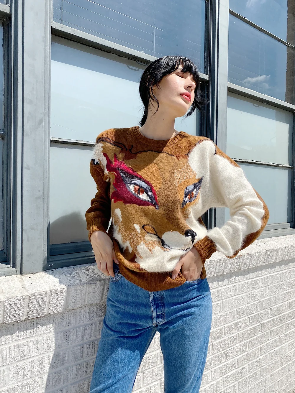 KRIZIA 80s Foxy Lady Wool Sweater — Garment Modern + Vintage