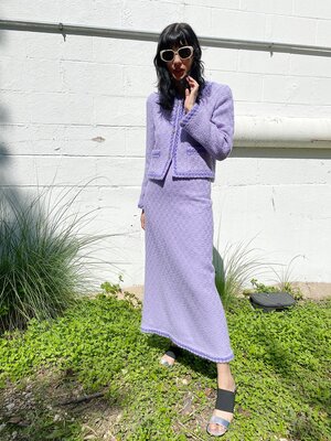 CHANEL Fall 1998 Lavender Skirt Suit — Garment