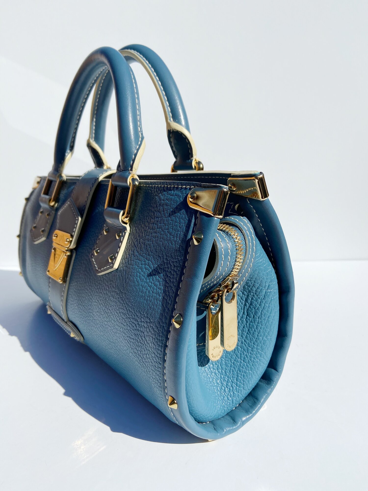 Louis Vuitton Blue Suhali Leather L'Ingenieux PM Bag - Louis Vuitton