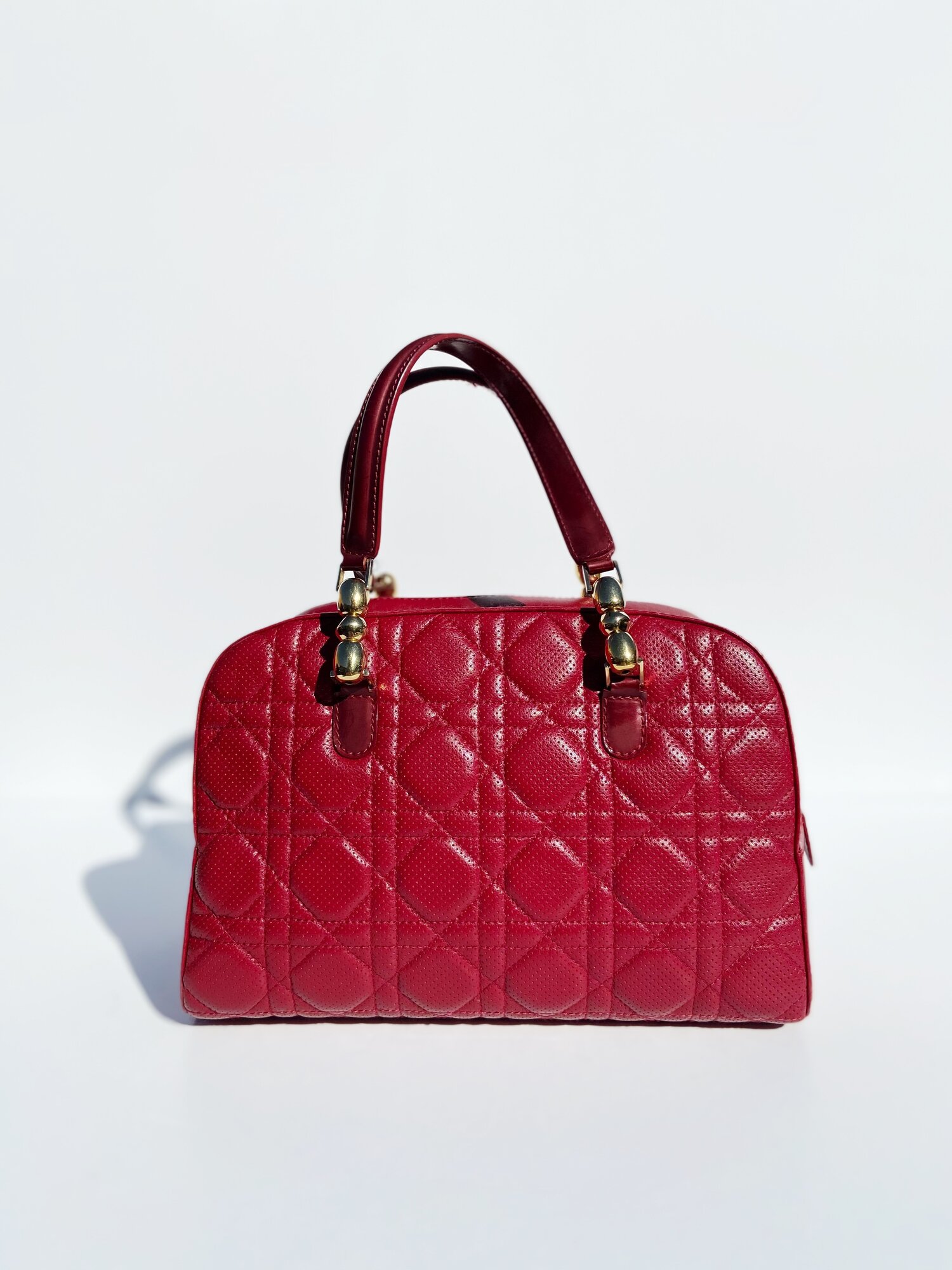 Our Functional and stylish BAGS Vintage 90s Christian Dior Monogram  Burgundy Diorissma Logo Leather Mini Boston Top Handle Bag is in short  supply in spring 2021