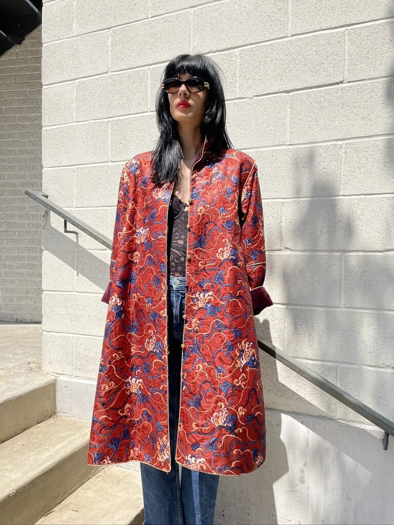 80s “Yves Saint Laurent” Wave Cloth Coat 80s “Yves Saint Laurent” Wave Cloth Coat - メルカリ