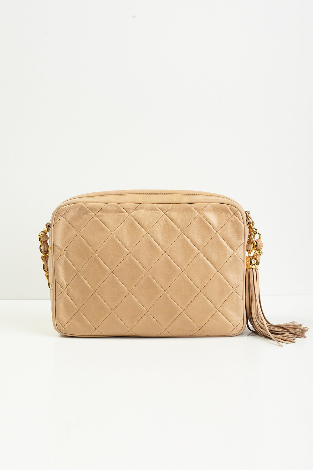 Chanel Matresse 1994-1996 Beige Quilted Flap · INTO