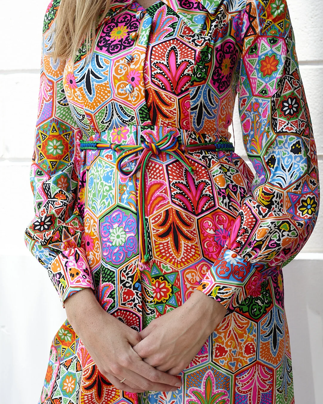 Vintage Multi-colour Dress - L