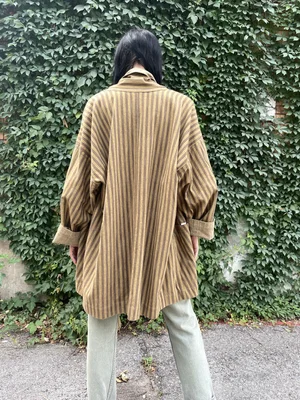 ISSEY MIYAKE Plantation 80s Reversible Striped Art Jacket — Garment 