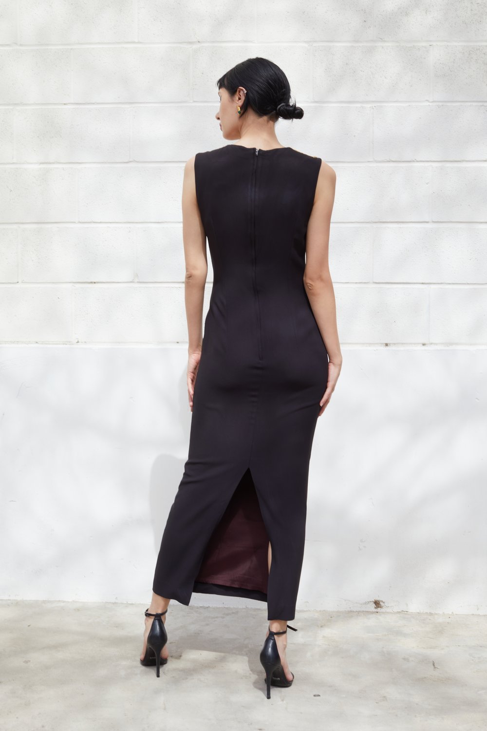 MOSCHINO 1990 VIP Black Sequin Gown — Garment