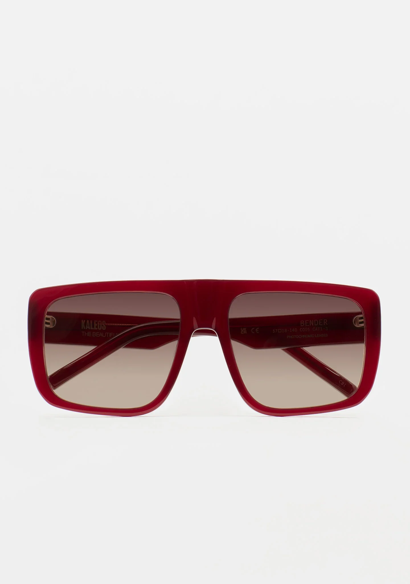 KALEOS Bender Sunglasses in Burgundy