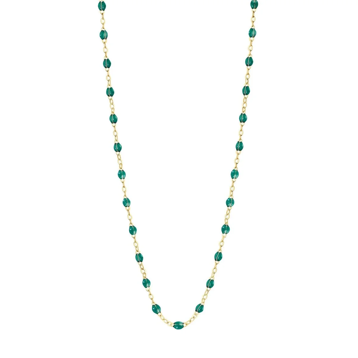 GIGI CLOZEAU Classic Gigi Necklace in Emerald - 16.5"