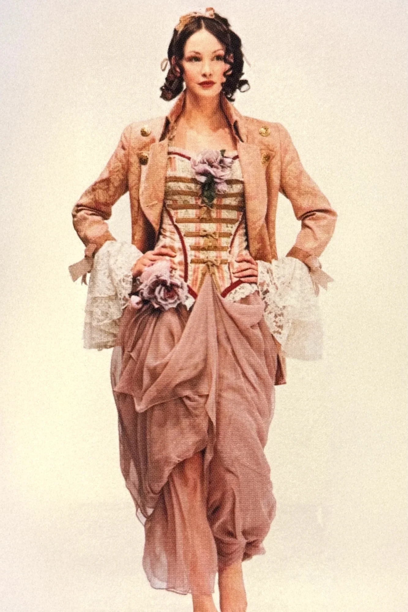 EMERIEU-Dolce-Gabbana-FW-1993-princess-pink-red-cream-striped-velvet-lace-corset-runway-1.webp