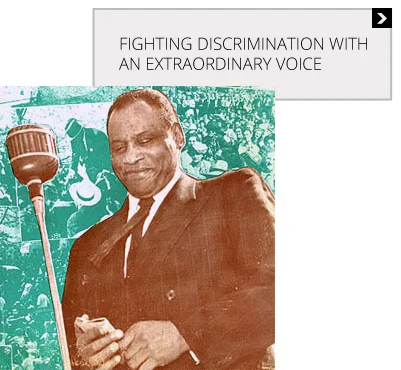 Acclaimed singer and civil rights leader Paul Robeson spent a lifetime fighting racial discrimination, and he developed a deep connection to the National Maritime Union’s fight to integrate America’s ships. Listen to recordings of some of his songs, and a story about his experiences aboard one ship. Learn More