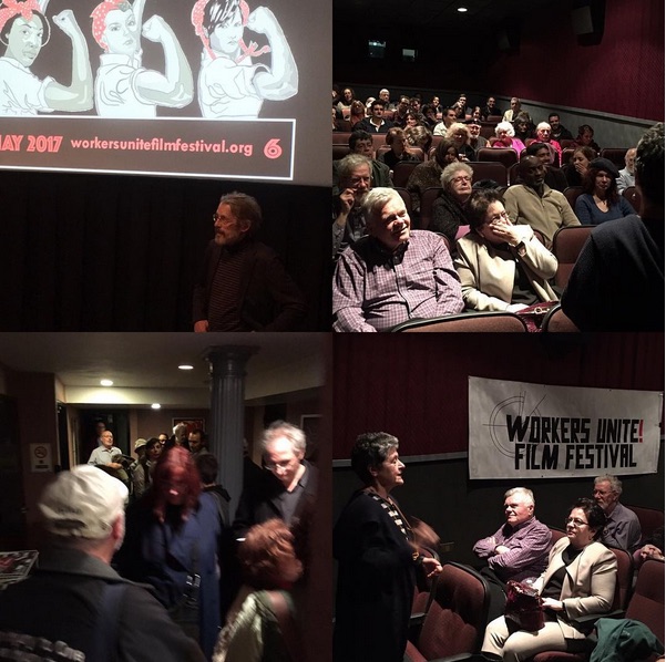 Great crowds to see EUGene V. Debs biopic - Hendrik Hertzberg from the New Yorker graciously answered questions with Director Yale Strom. Ludlow: Greek Americans in the Colorado Coal War sold out! Thanks to Producer Frosso Tsouka for an incredible film! Instagram: @workersunitefilmfest