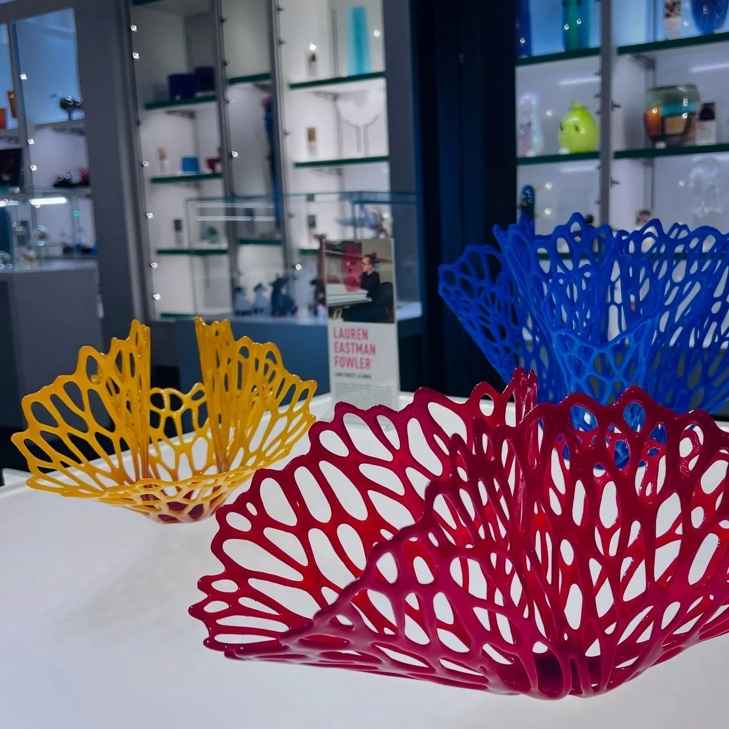 🔴 n e w 🔵 w o r k 🟡 
✨Proud to have my work at @corningmuseumshops, where 100% of profits support the @corningmuseum mission. ✨ As an educator for 22 years, I believe deeply in the power of global education&mdash;and I&rsquo;m honored to contribut