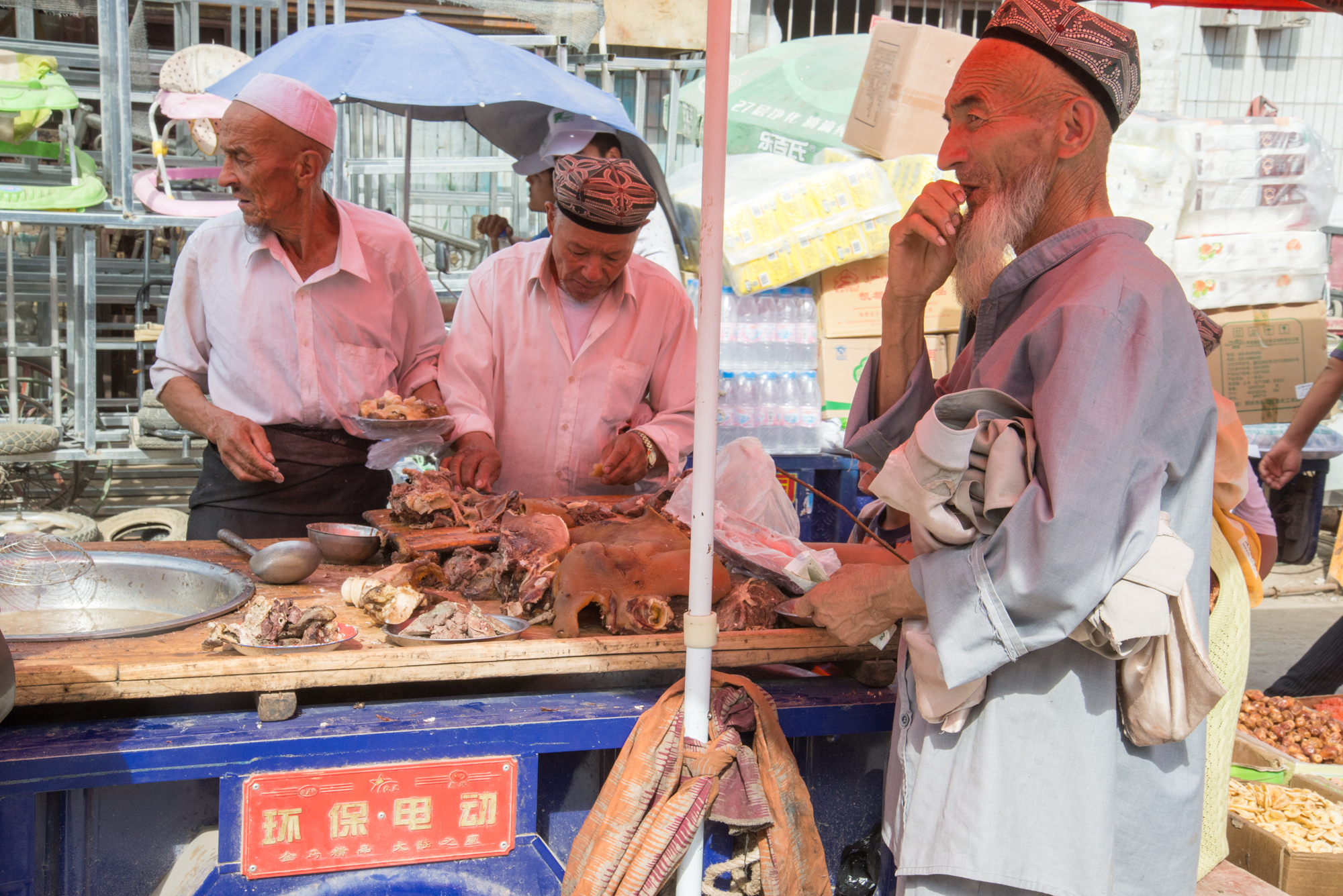 Lamb BBQ Stand, Kashgar Bazaar