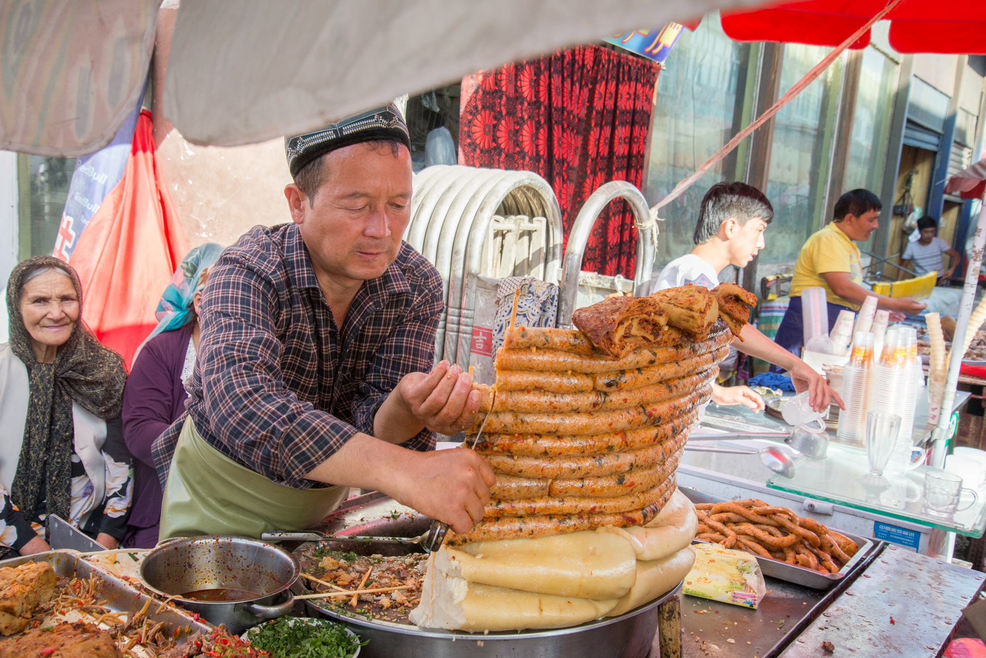 Sausage Vendor, Kashgar Bazaar