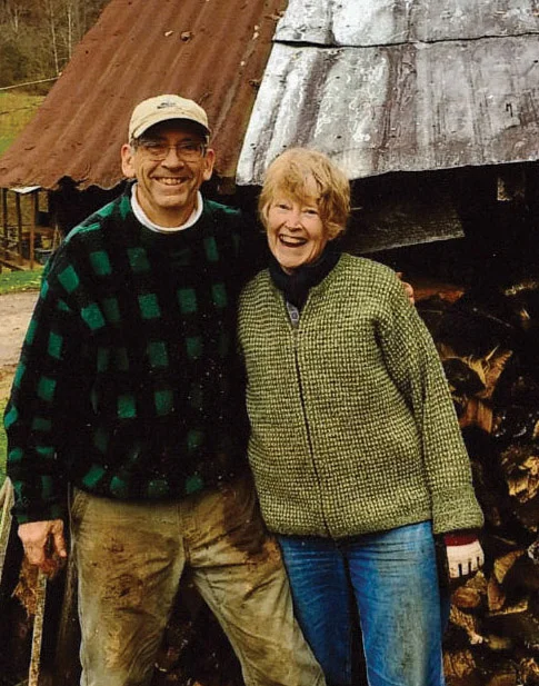 Rich and Mary Anne chop wood at their daughter’s farm in West Virginia.