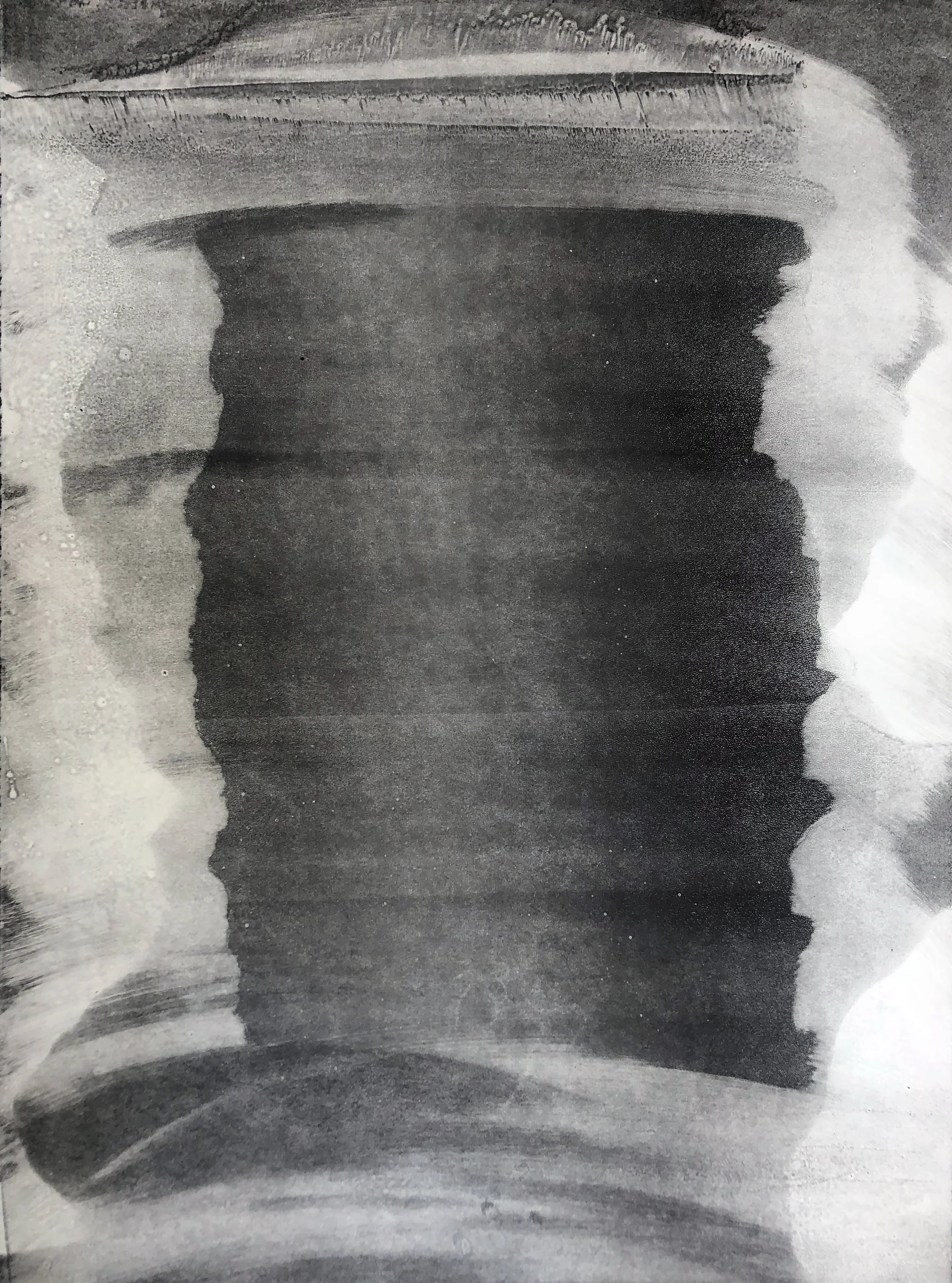 State 14, Monotype Print on Stonehenge paper, 22”X30” 2019