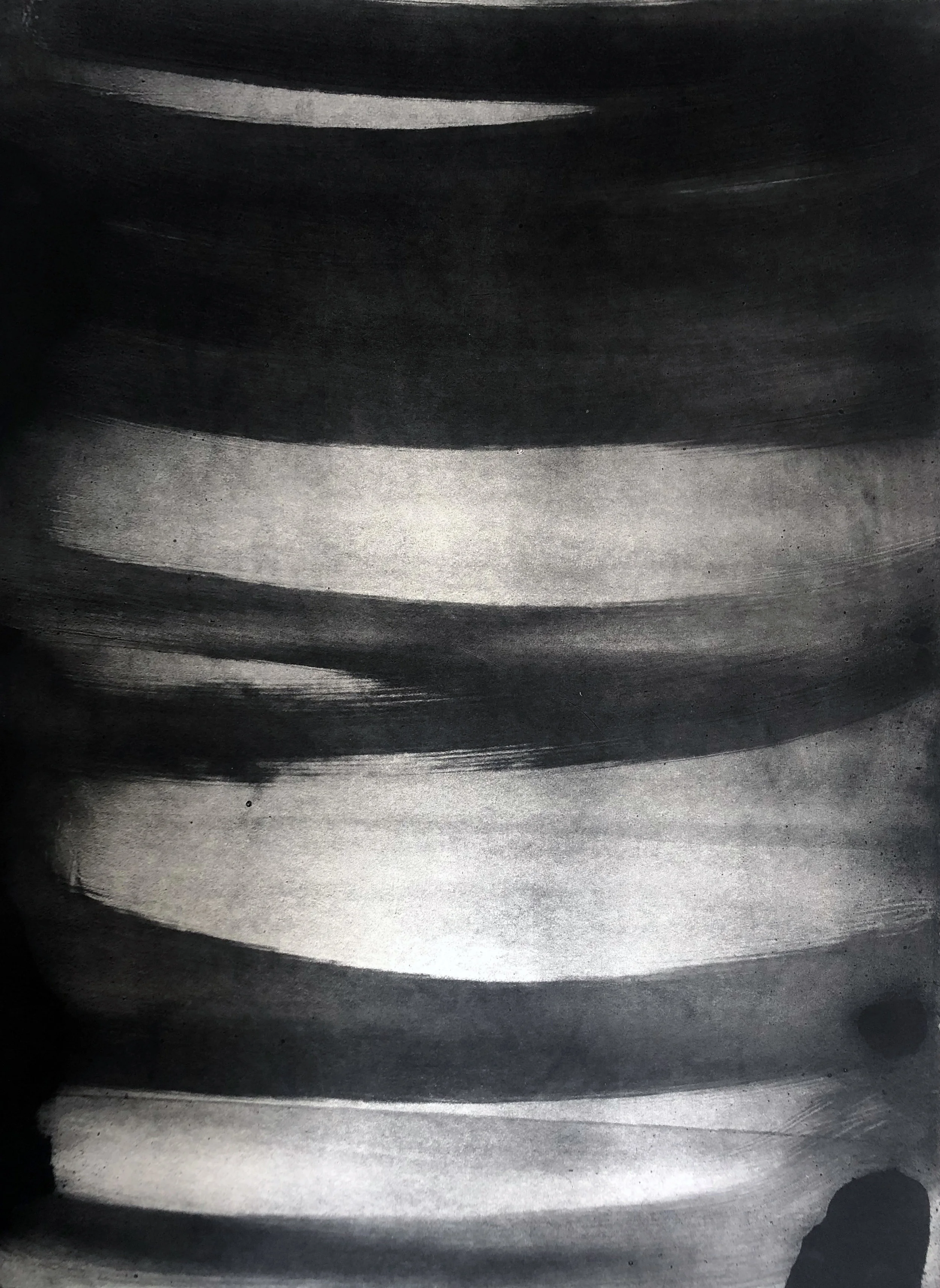 State 1, Monotype Print on Stonehenge paper, 22”X30” 2019