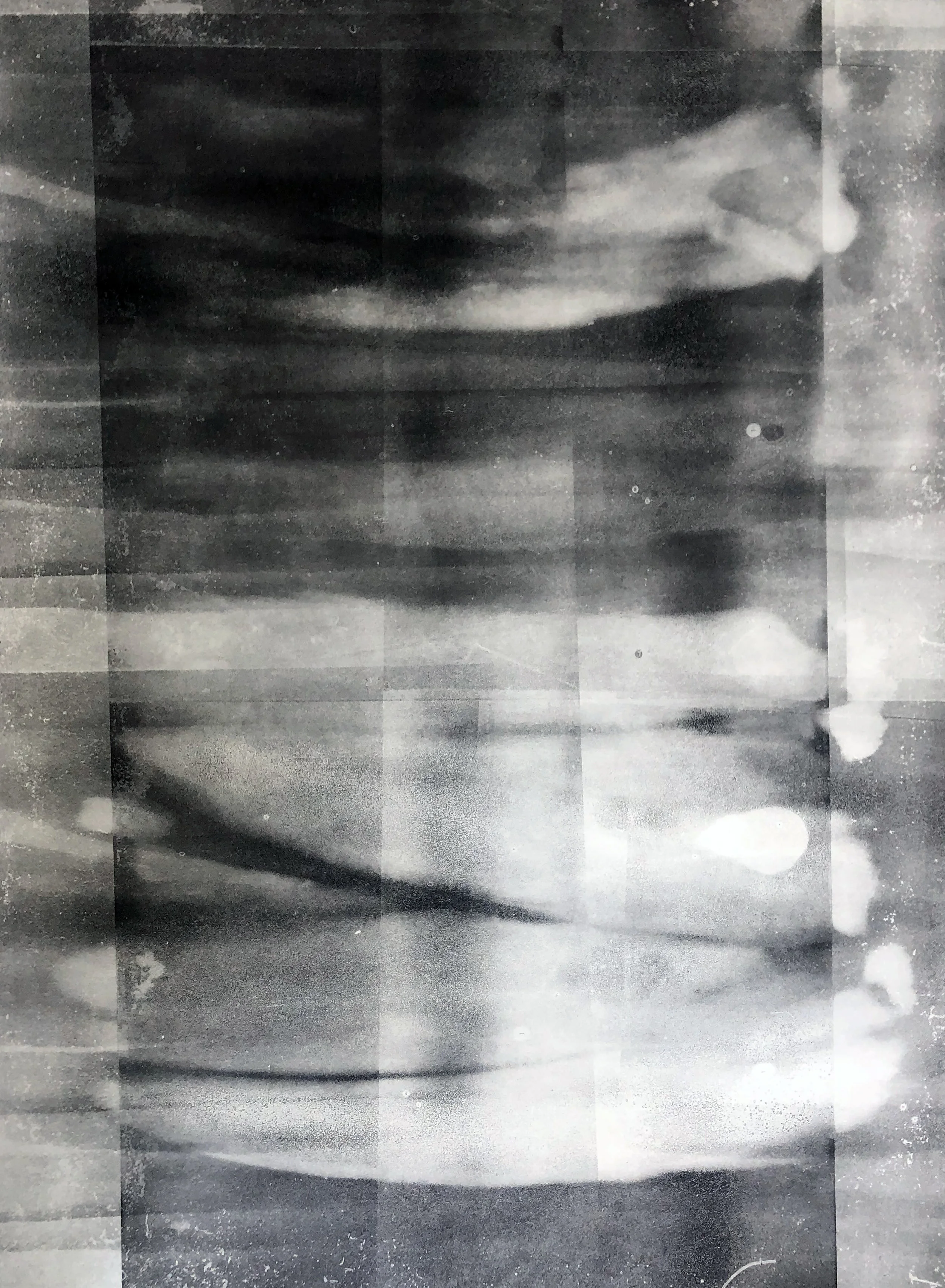State 11, Monotype Print on Stonehenge paper, 22”X30” 2019