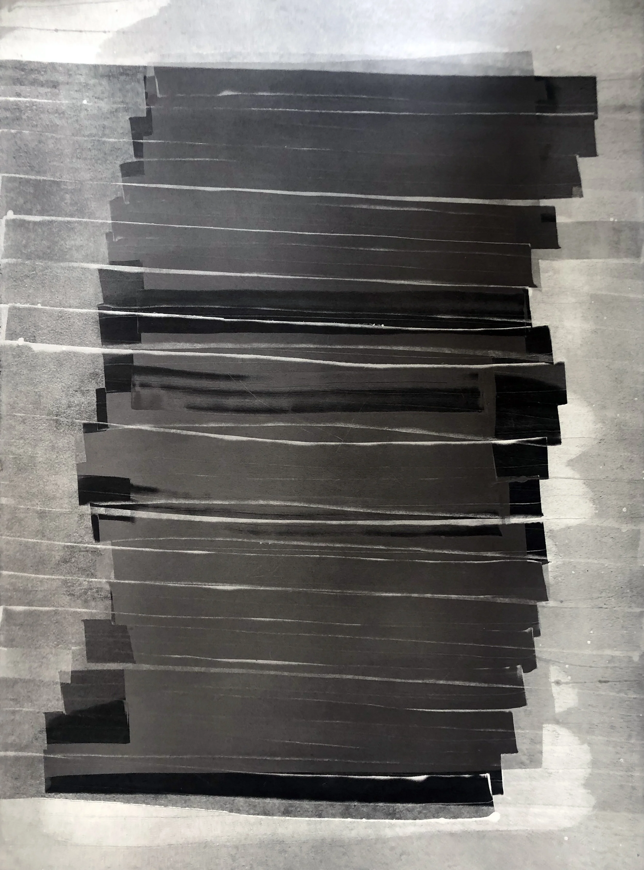 State 5, Monotype Print on Stonehenge paper, 22”X30” 2019