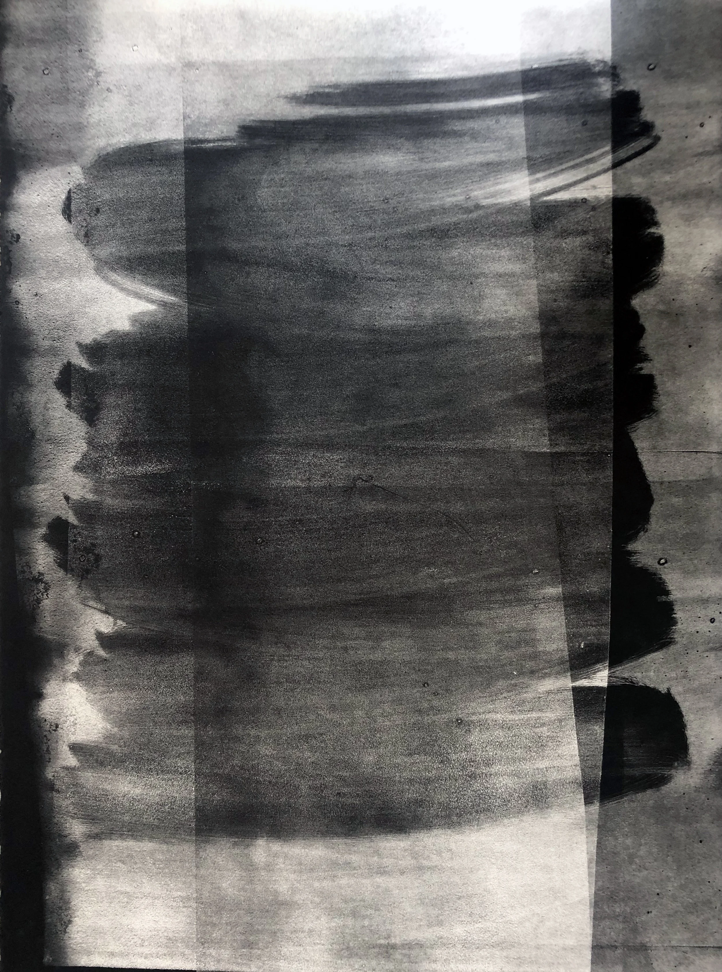 State 21, Monotype Print on Stonehenge paper, 22”X30” 2019