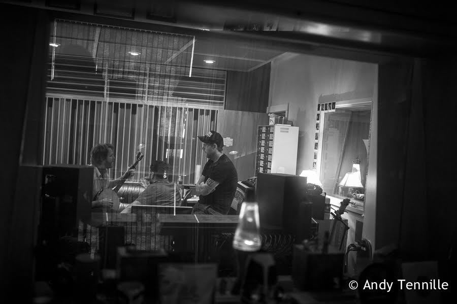 Mike Taylor, Jon Ashley and Brad Cook discuss Heart Like a Levee . Photo by Andy Tenille