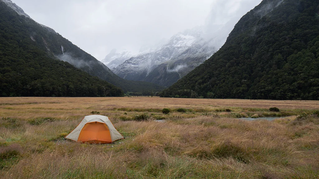 Routeburn Flats tent