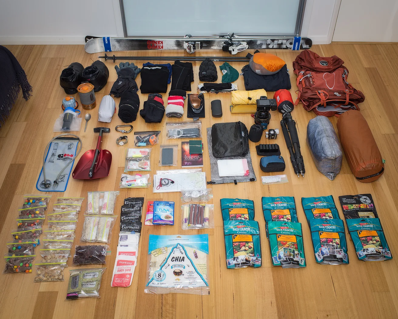 All the gear I took.