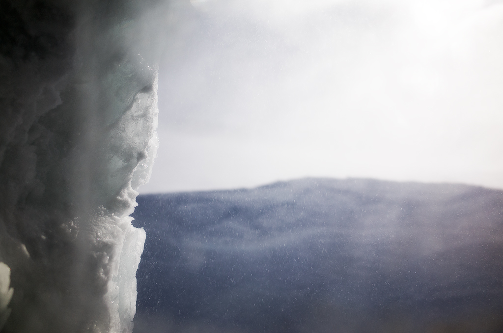 View through the window, when the sun broke through the clouds for a bit