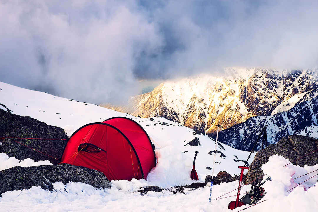 Camp in the alpine