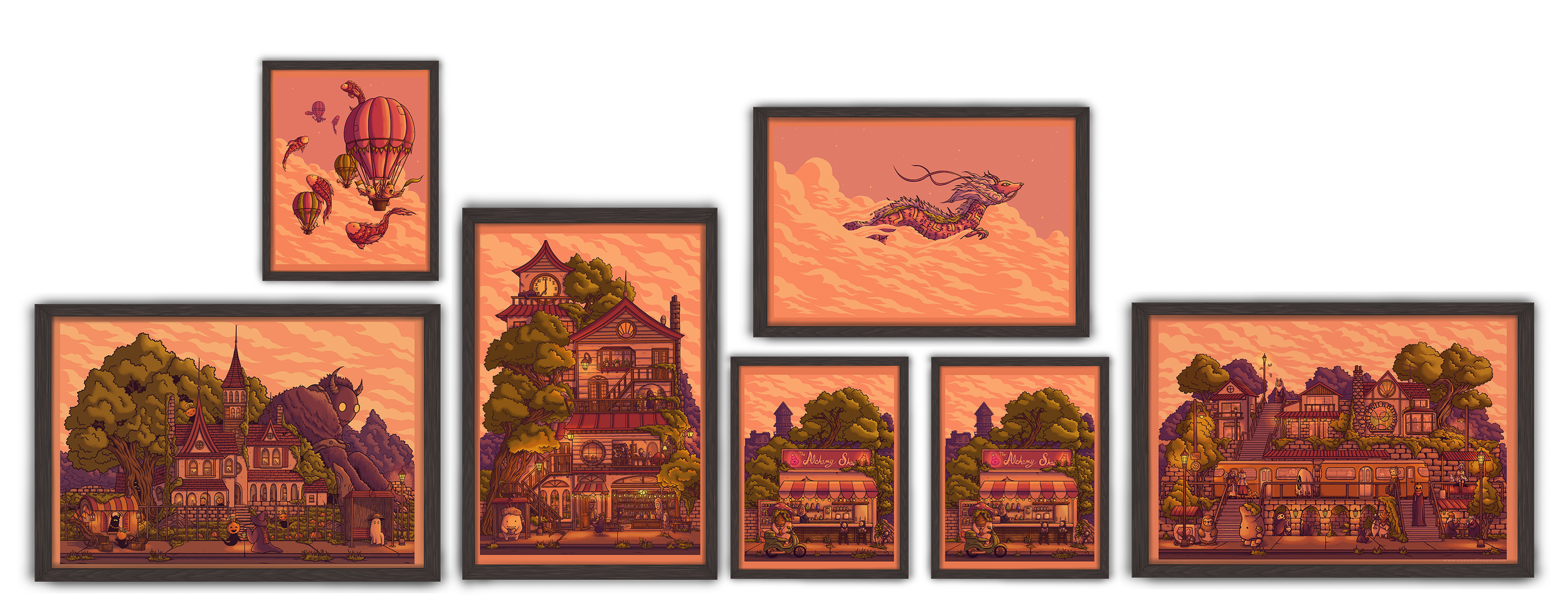 Spirit World Anime Inspired Video Game Cozy Artwork