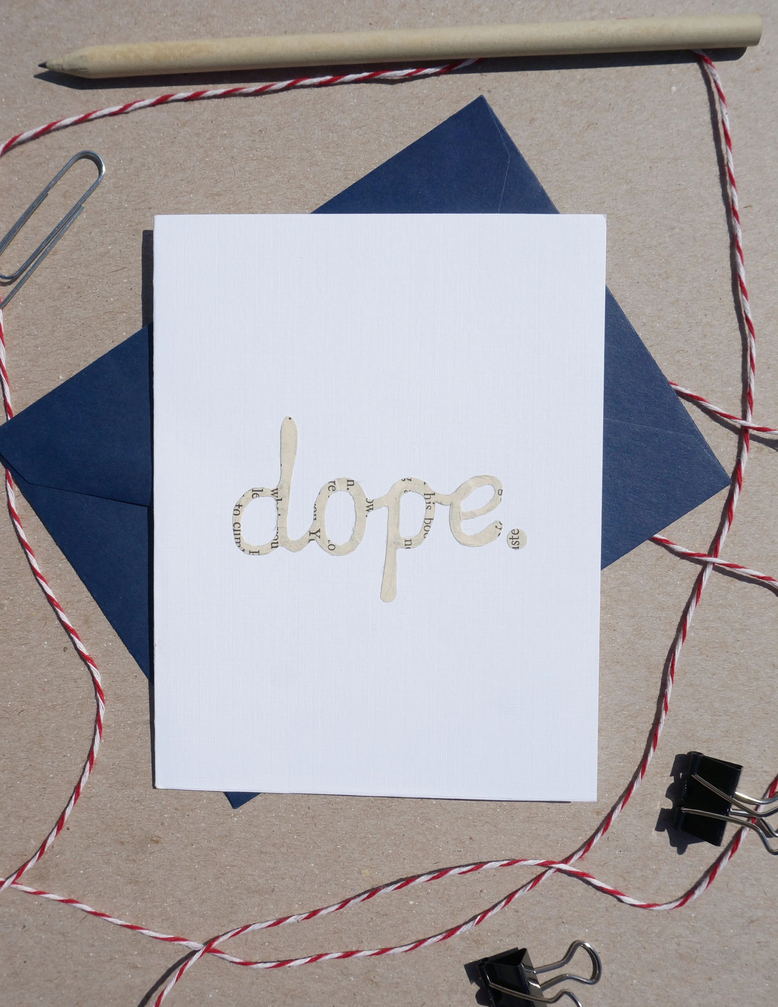 Cutout Dope Card