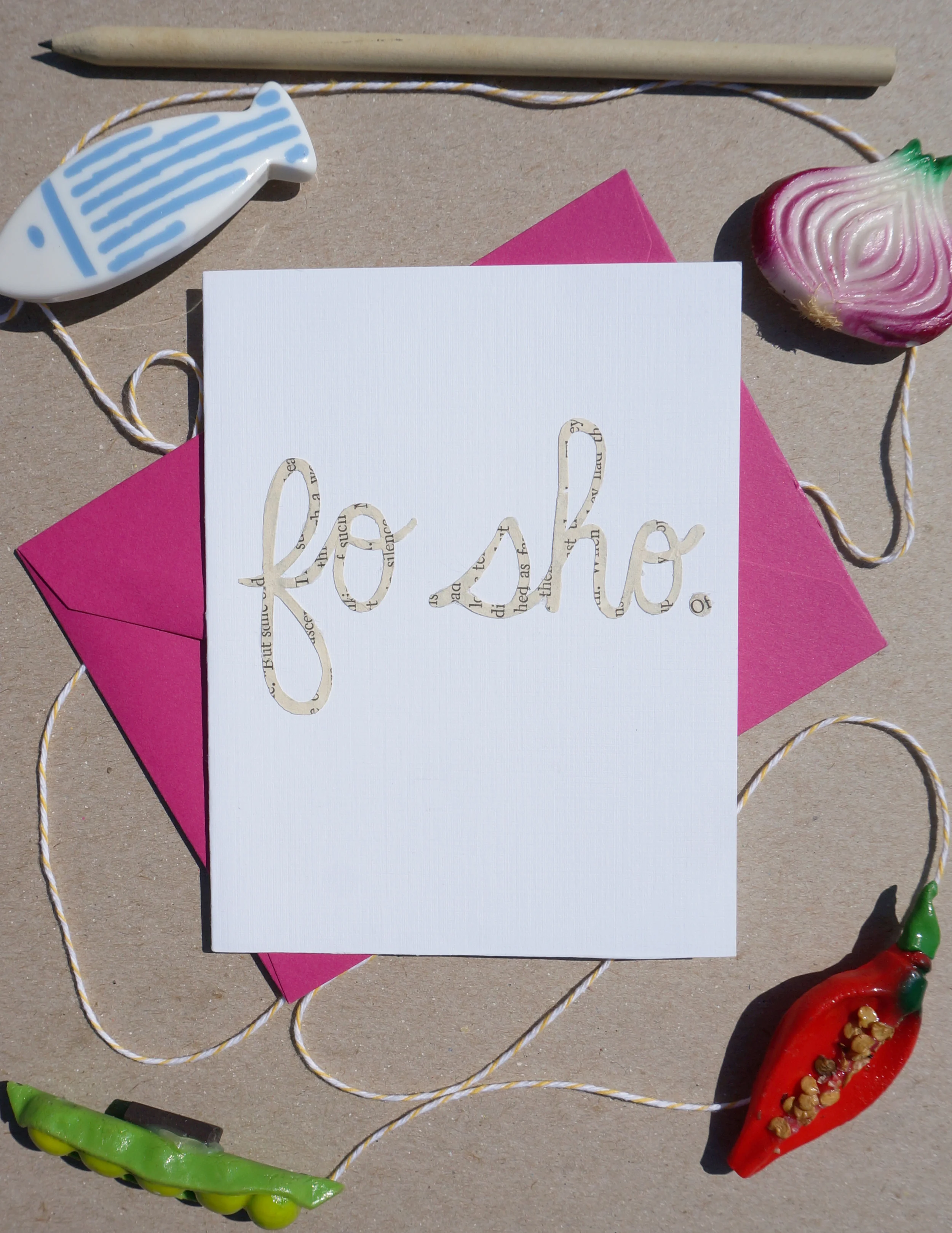 Cutout Fo Sho Card