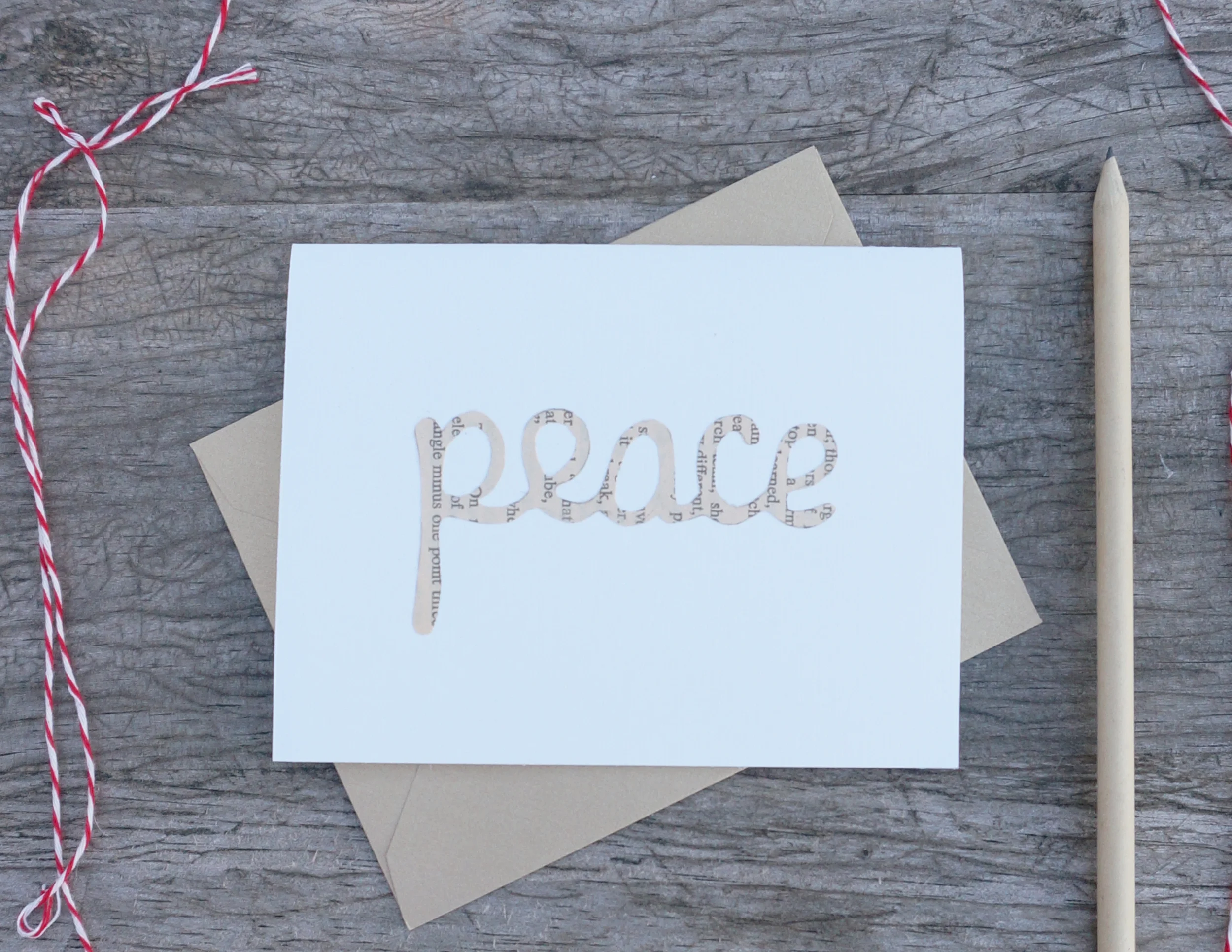 Cutout Peace Card