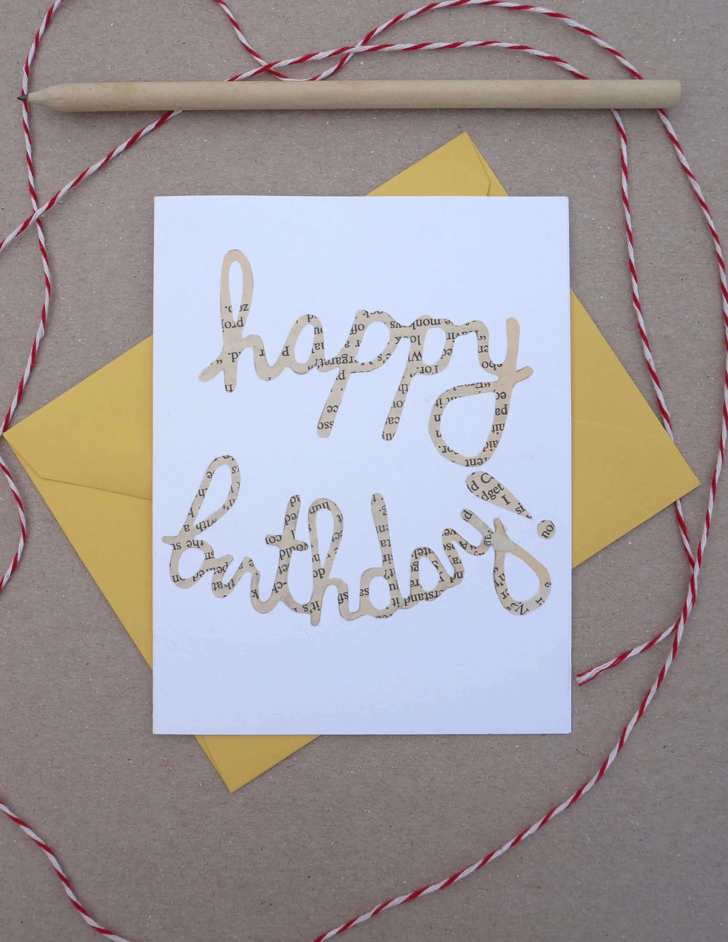 Cutout Happy Birthday Card