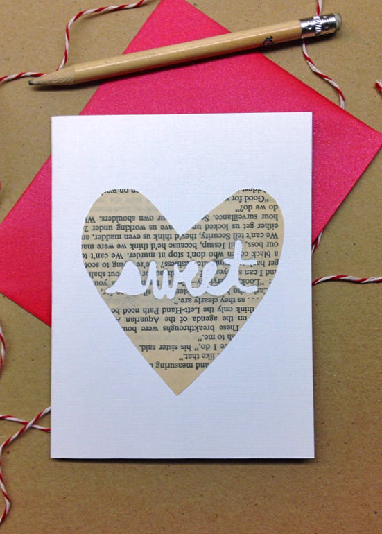 Cutout Sweet Heart Card
