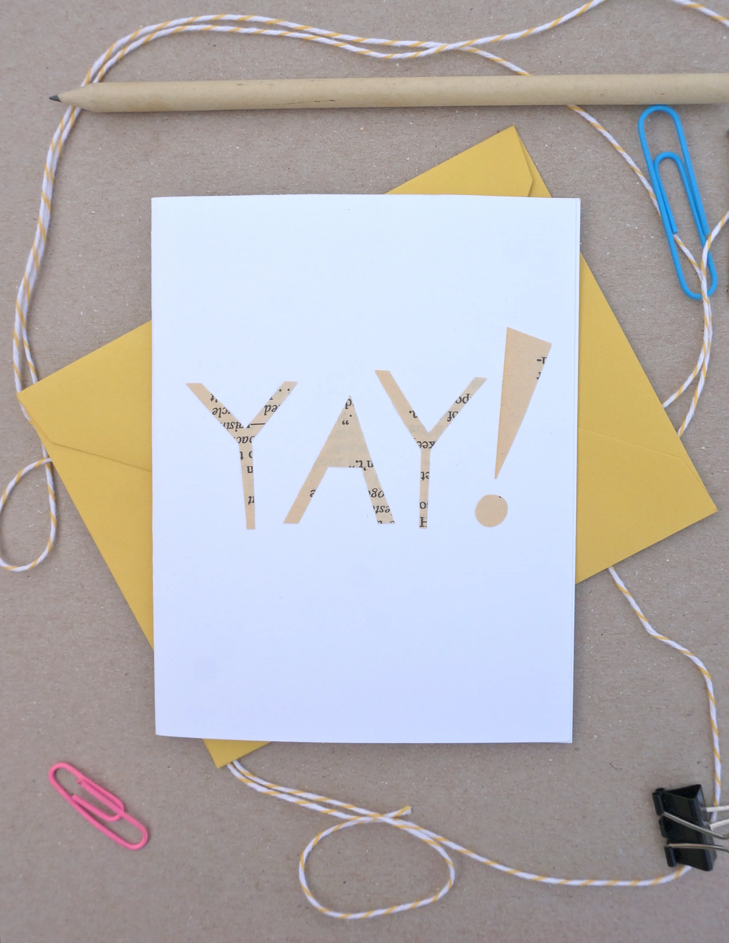 Cutout YAY! Card