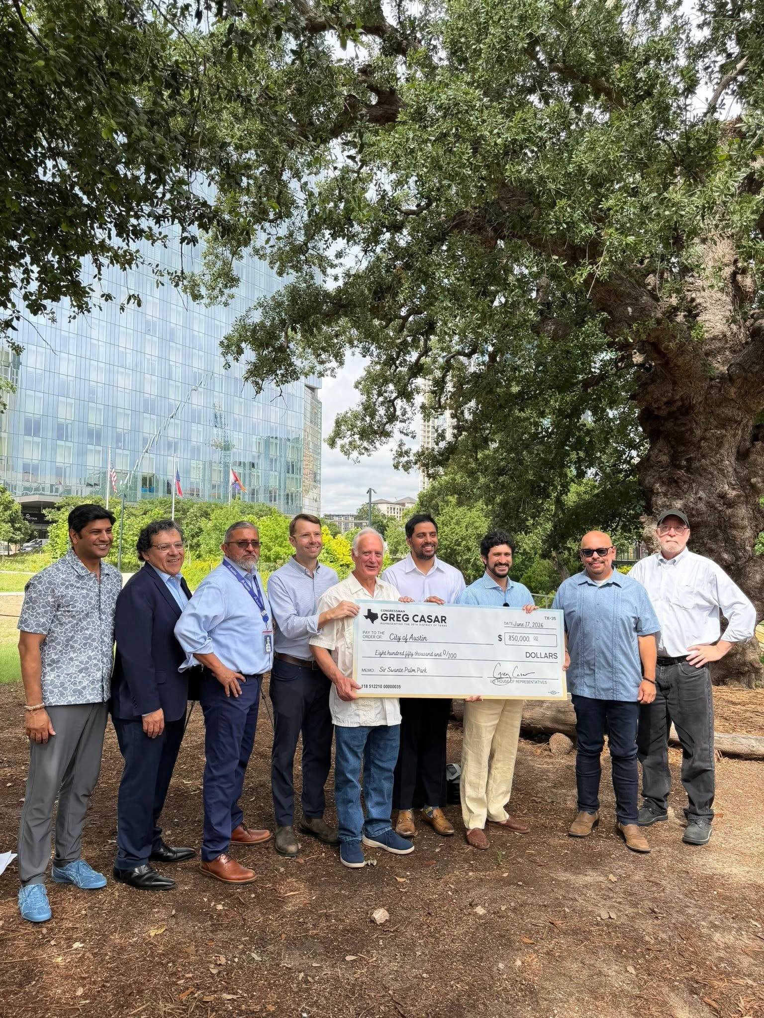 SPR team had the privilege of attending the funding celebration for Palm Park