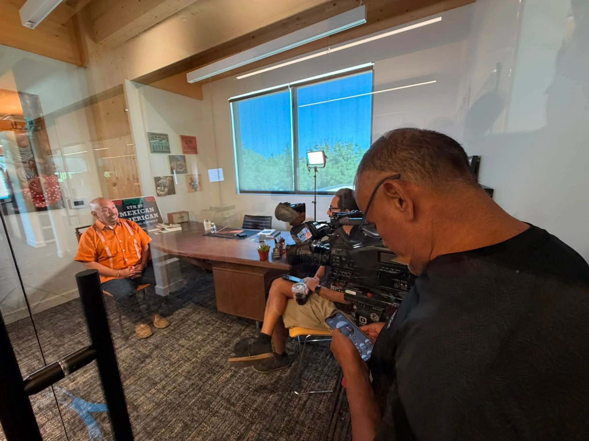 KXAN Visits SPR to Highlight Latino Contributions to Austin’s History