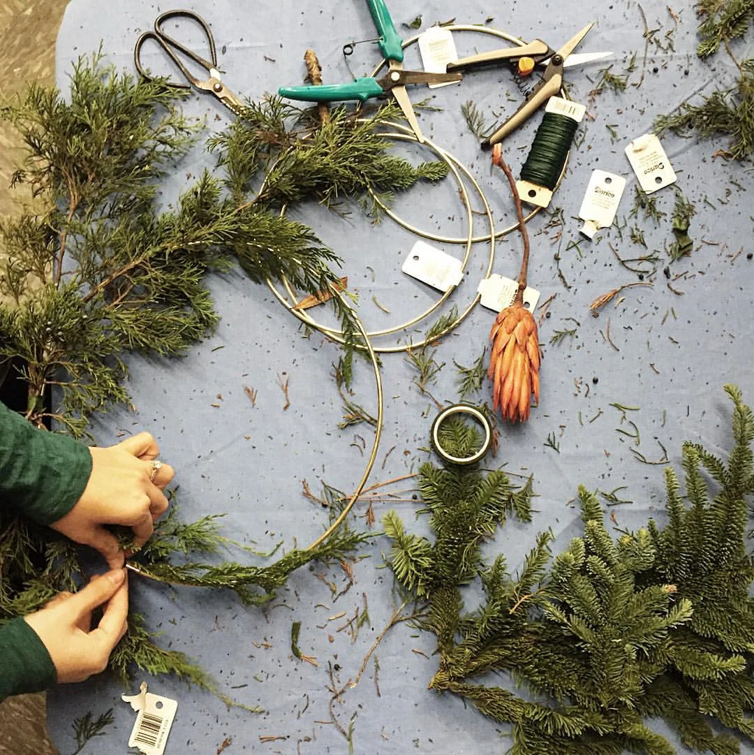 Holiday Wreath Workshop by Studio Cultivate 