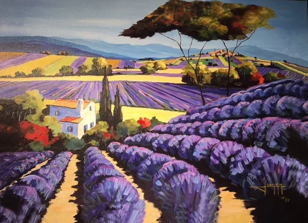 "Rhapsody in Blue" by Joanny Tierant - Featured Artist at Pacific Bay Gallery
