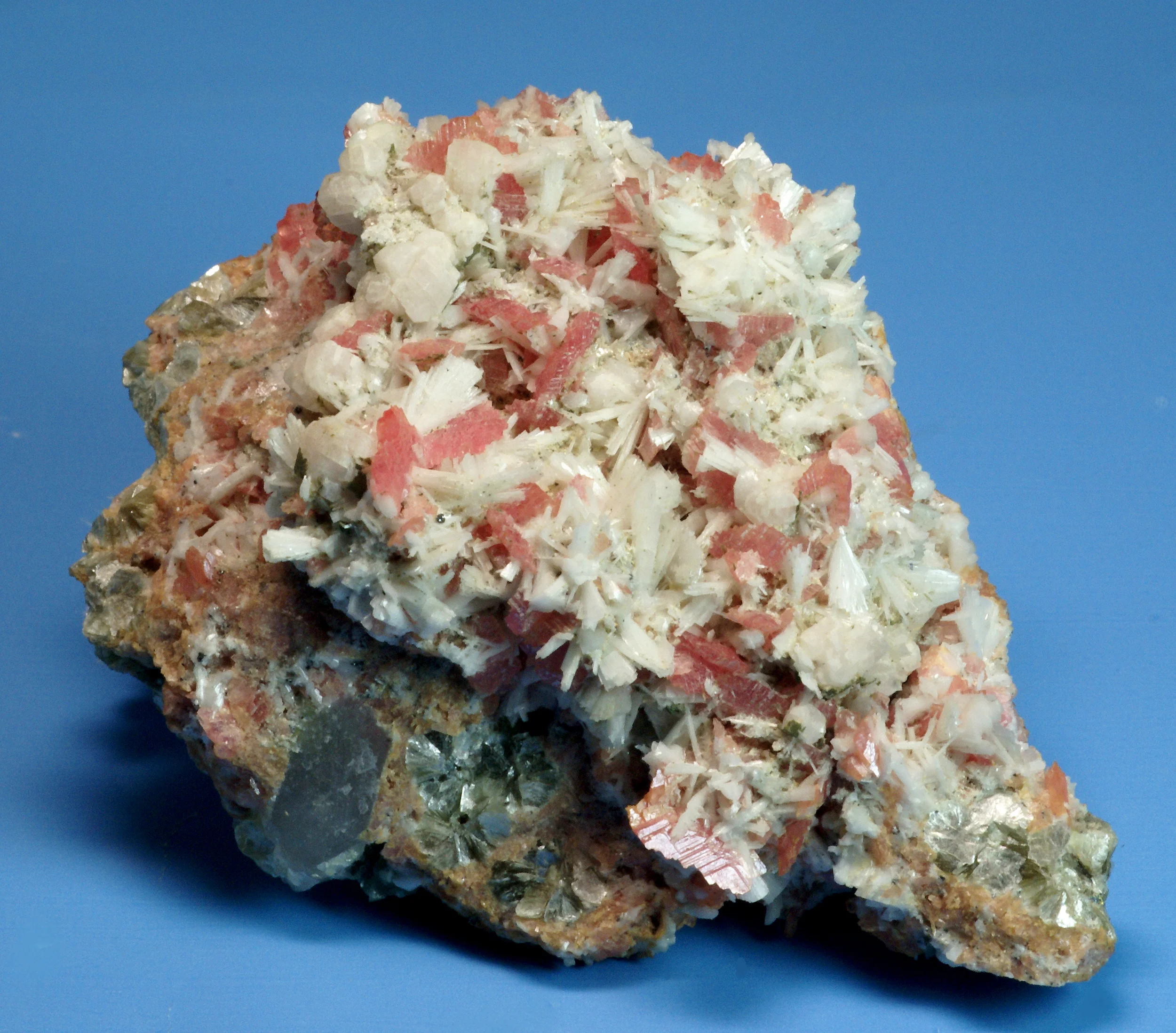 Bertrandite xls. with Rhodochrosite xls. (Ottens book p.476)