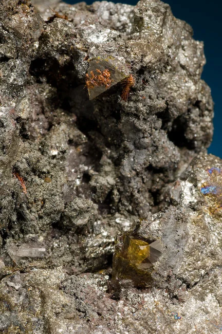 Stottite xls with Ludlockite xls. John Innes Coll.